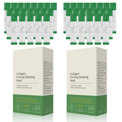 Sea-Maid Korean Collagen Firming Sleeping Mask(40 Pcs) Wash-Free Firming Anti Aging Moisturizing Face Mask for Women Smooth & Tight Skin Individual Packaging