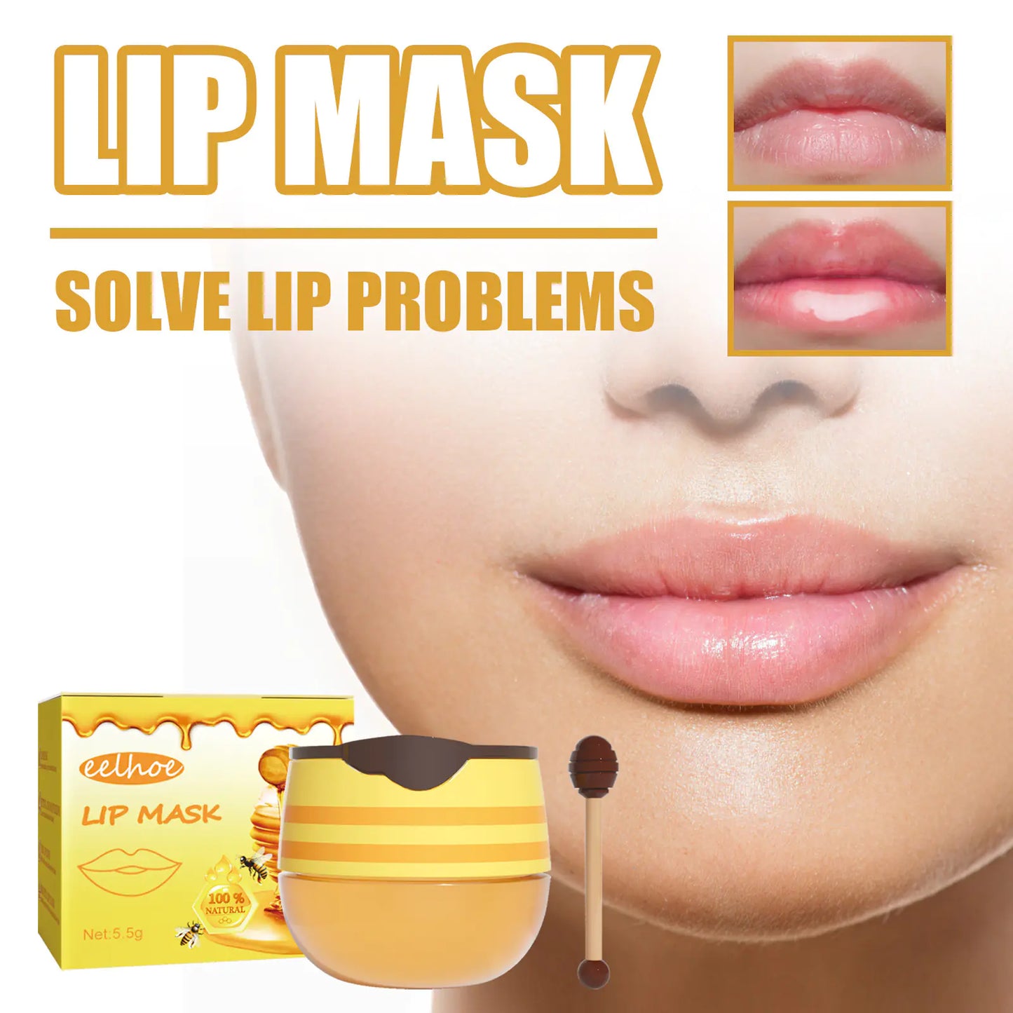 EELHOE Lip Mask for Exfoliation and Hydration